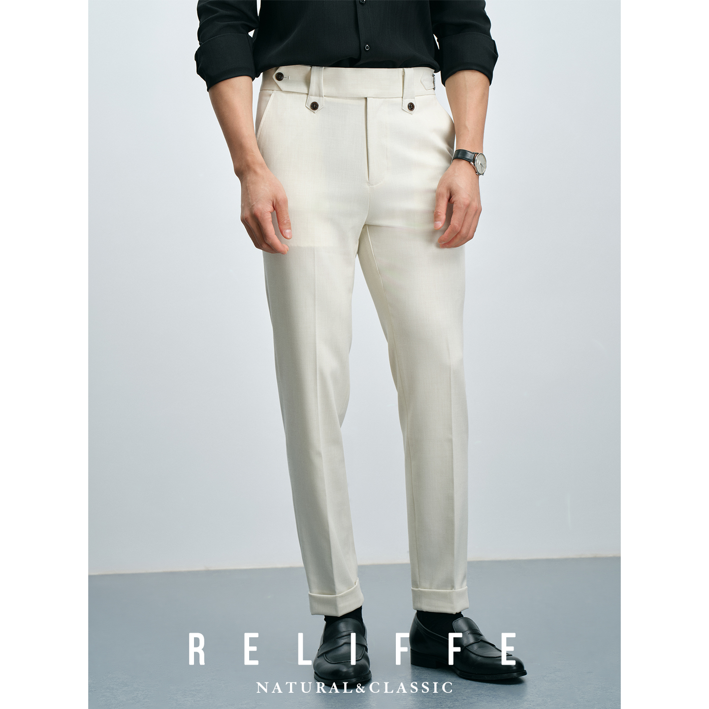 意式商务通勤百搭西装裤男