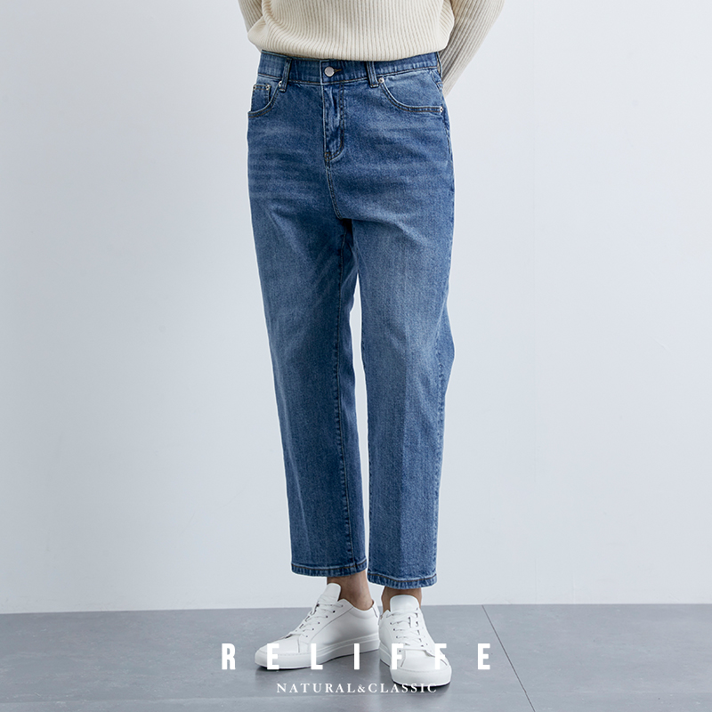 RELIFFE长裤四季休闲百搭牛仔裤