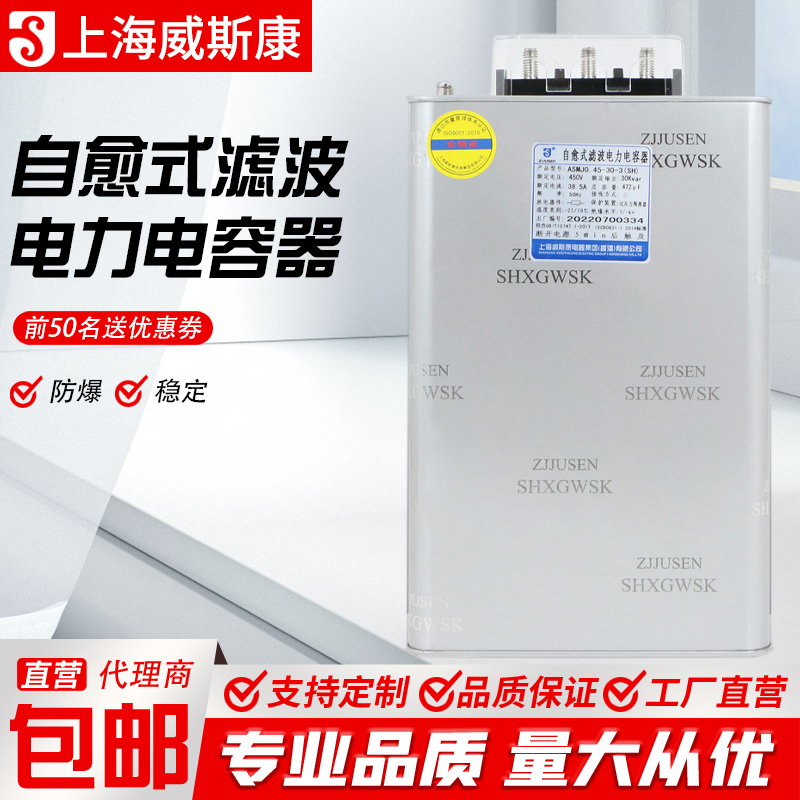 上海威斯康自愈式滤波电力电容器