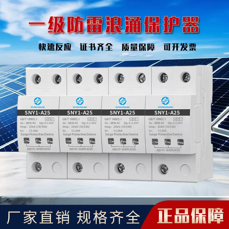 T1浪涌保护器防雷10/350us一级试验工业避雷器电涌抑制器1P2P3P4P