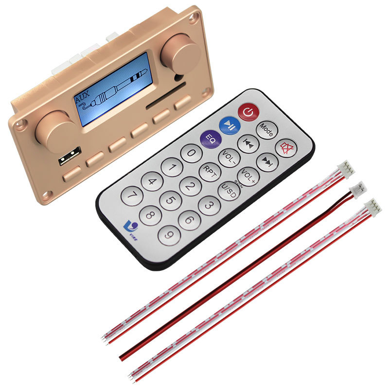 无线蓝牙音响播放器 MP3解码板LCD显示屏 蓝牙音频模块车载配件