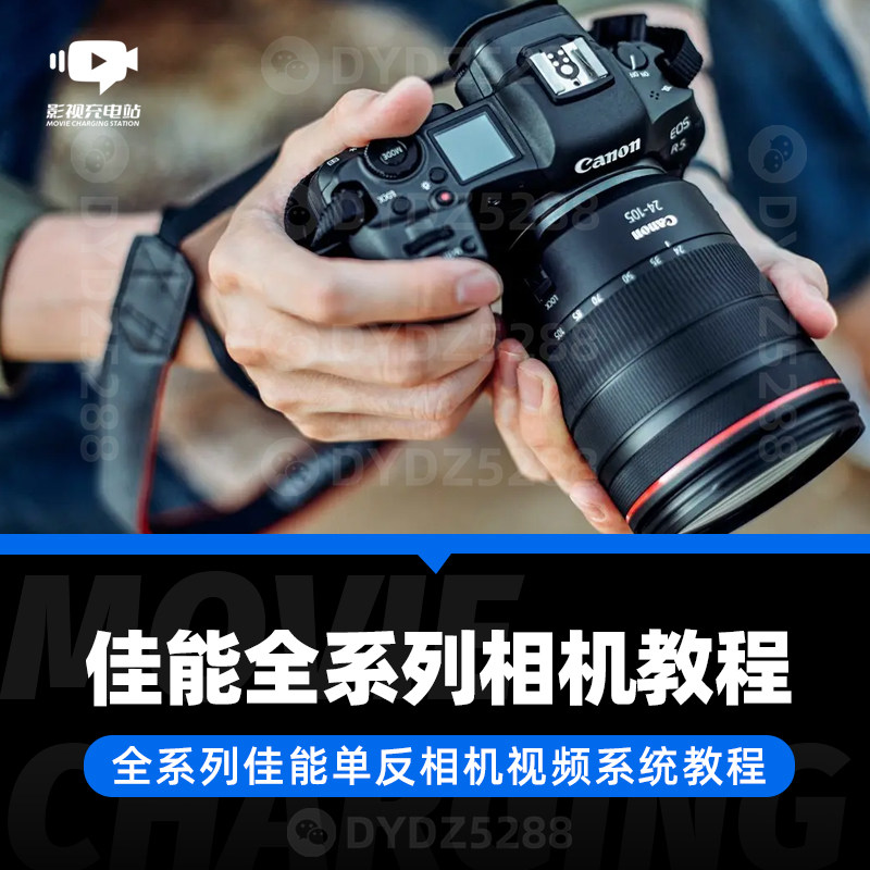 D39-1佳能全系列单反相机零基础入门 人像美食风景摄影实战视频课