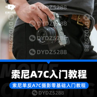 D40-11 索尼单反A7C摄影零基础入门教程 单反摄影零基础教程