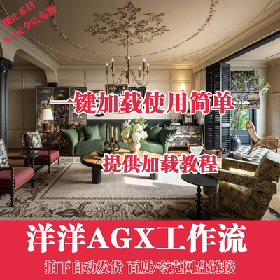 2026洋洋ACes工作流插件CR渲染器预设3D渲染AGX工作流渲染hdr贴图