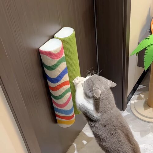 多巴胺猫抓板贴墙立式l型猫耐磨不掉屑居家墙角自粘装饰不占空间