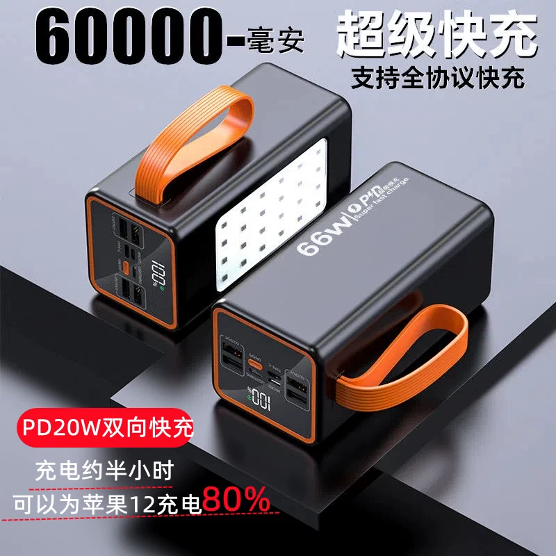 Apple, Huawei, емкий портативный дорожный блок питания, iPhone12, 66W, 40W, 20W