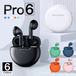 pro6藍(lán)牙耳機J6藍(lán)牙耳機觸摸降噪無線立體pro4運動TWS耳機