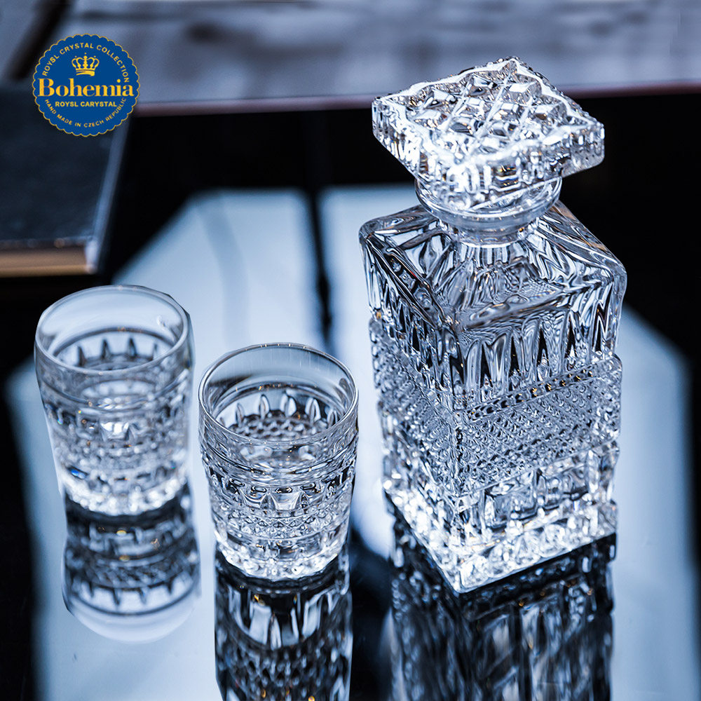 捷克BOHEMIA进口水晶玻璃威士忌洋酒杯创意啤酒杯 7件套酒具套装,餐饮具,洋酒/威士忌杯,淘宝优惠券,粉丝福利购,淘宝优惠卷