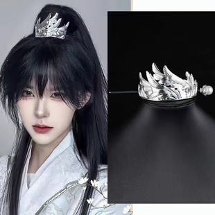 发冠头冠高马尾唐制发饰明制头饰古装男女生发簪儿童古风汉服配饰
