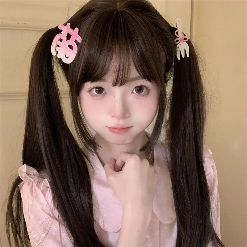 小红书同款萌字发夹蝴蝶结