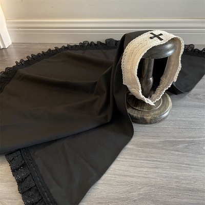 月夜祈祷bonnet修女头巾发带