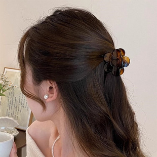 适合短发的鲨鱼夹小号抓夹女初中生发量少夹子精致半扎发发夹头饰