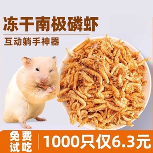 仓鼠小零食冻干南极磷虾金丝熊粮食营养主粮蜜袋鼯花枝鼠饲料食物