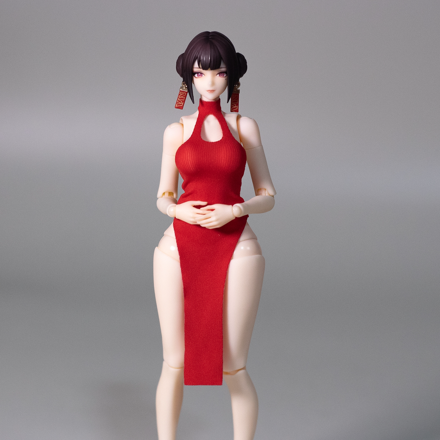 1/12比例兵人娃衣 6寸机娘衣服 12分BJD可动人偶旗袍通用娃衣人偶图片