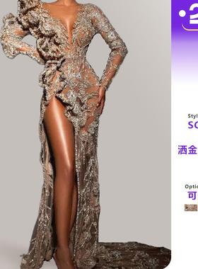 luxury new fashion long tassel sprinkling gold temperament