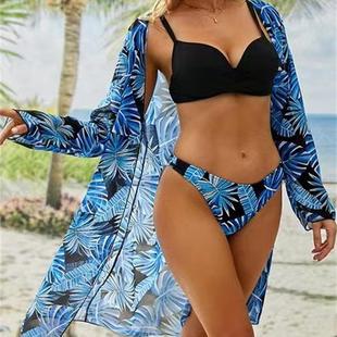 bag womens hard split gathered suit Holiday swimsuit