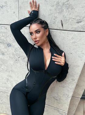 clothing jumpsuit promotion combinaison long sporty