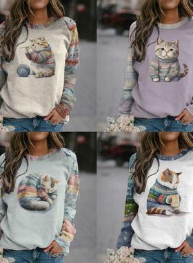 sweatshirt woman pullover cute female sweatshirts print