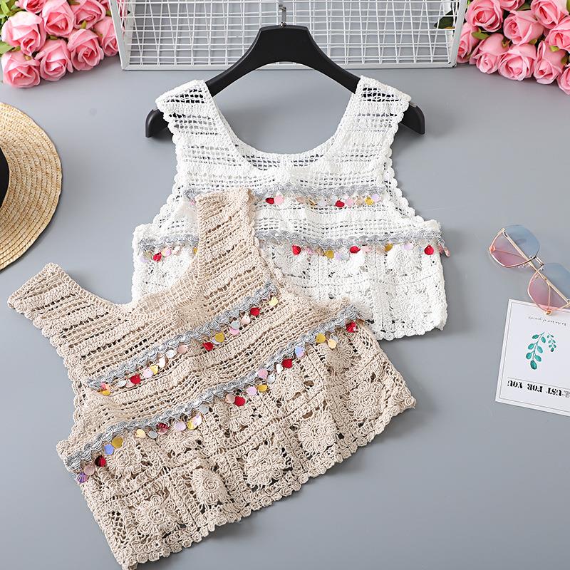 trendy top short wear outer student camisole small female