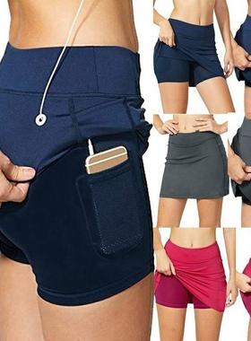breathability and elasticity skirt shorts sports A-line fit