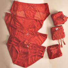 female briefs red bow waist low student girl red temptation