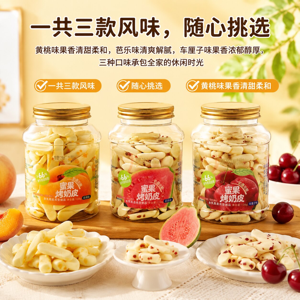 健牛内蒙古蜜果烤奶皮子罐装
