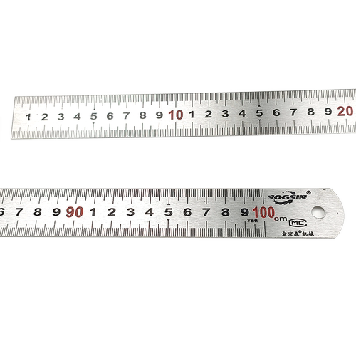 木工钢直尺 推台锯专用台面嵌入式不锈钢尺长100cm/120cm尺宽28mm