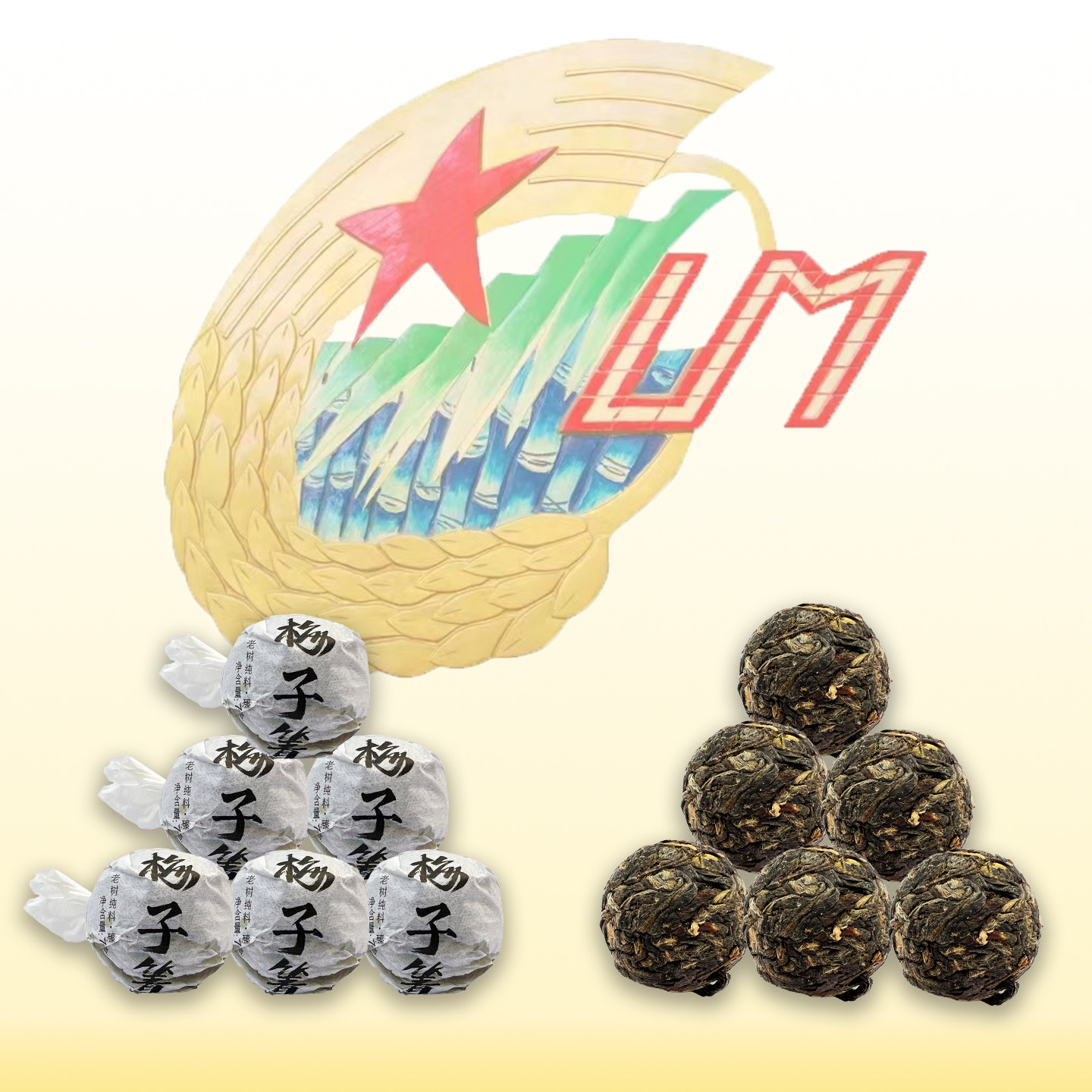 黎明星火 梅子箐生茶龙珠 20普洱