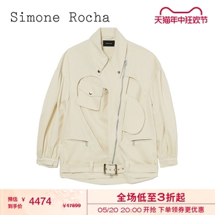 时髦复古爱心造型挖剪外套3904 机车夹克新品 Rocha女装 Simone