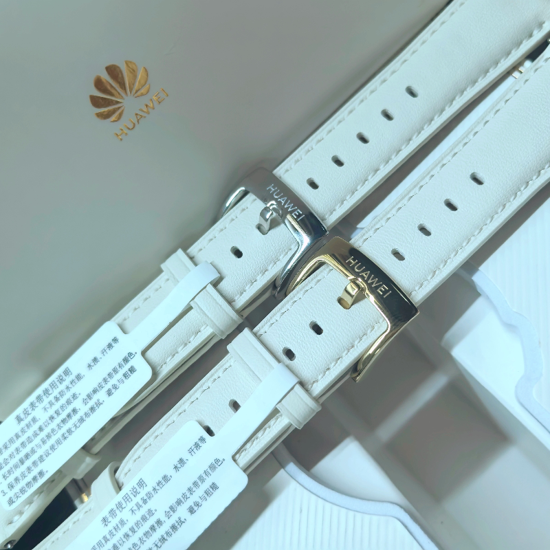 原装二手拆机正品gt76GT5GT4女款41mm按压式新款真皮表带腕带白色
