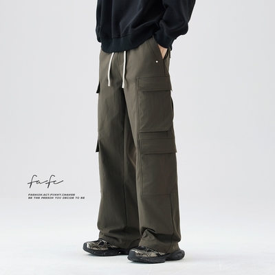 FAFC柔软舒适多口袋工装休闲裤