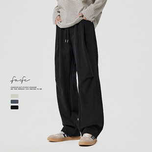 Cleanfit宽松直筒阔腿长裤 男美式 莱赛尔天丝轻薄休闲裤 FAFC春夏季