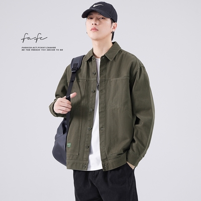 FAFC纯棉亲肤重磅衬衣夹克外套