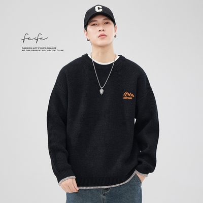 FAFC重磅860g假两件毛衣