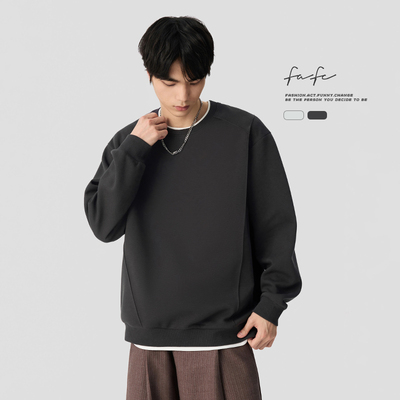 FAFC舒适亲肤重磅假两件卫衣