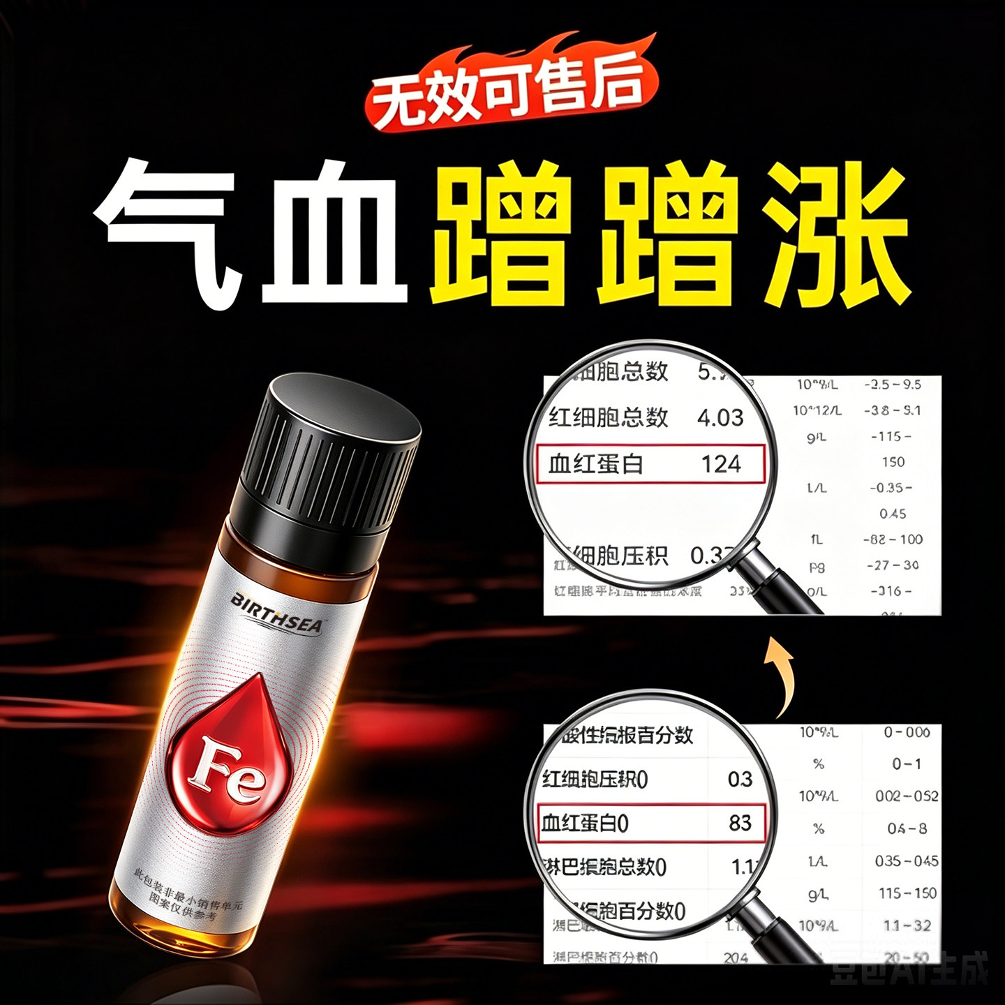 女生补气血调理气血饮不足补气养血人贫血月经量少面色萎黄口服液