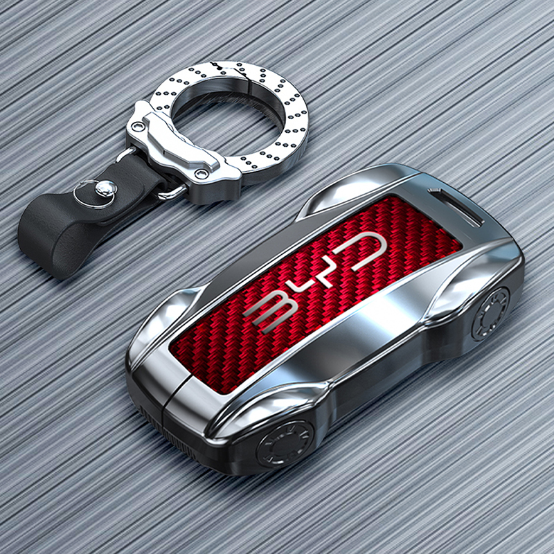 炫酷跑车造型比亚迪钥匙套