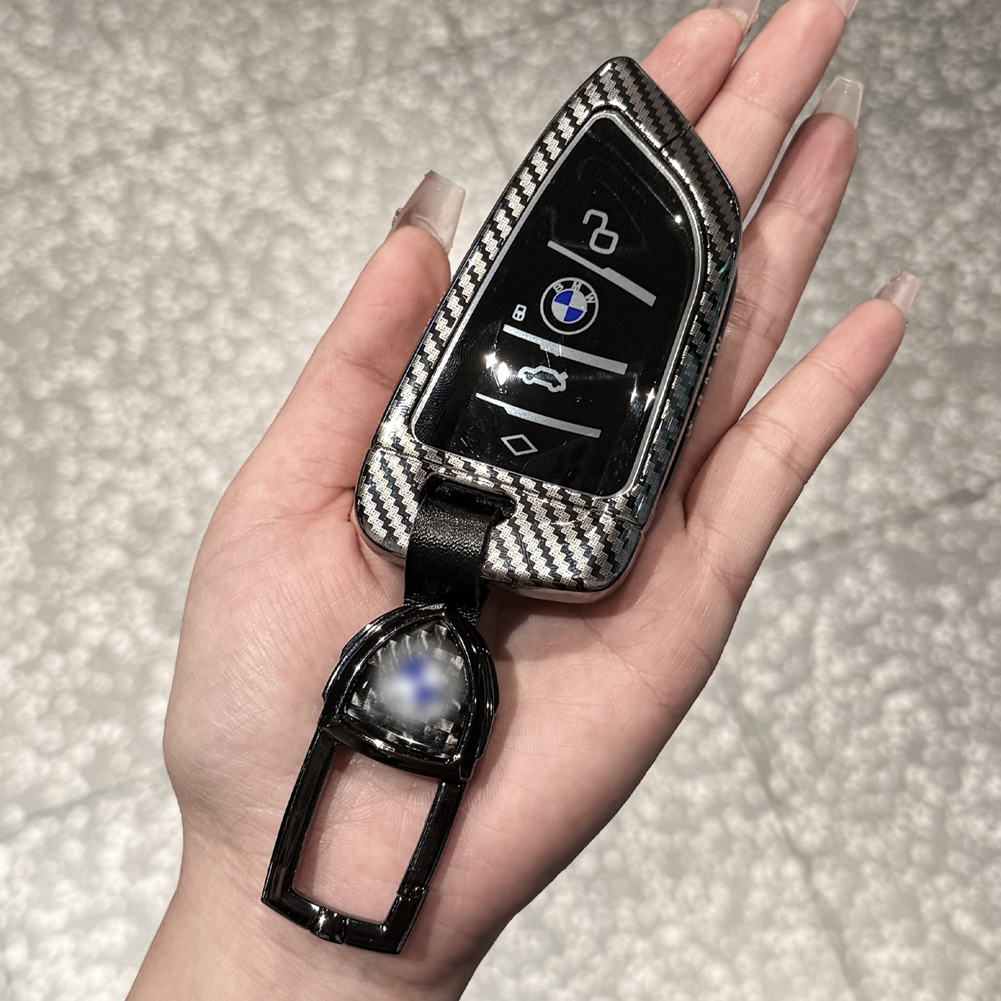 激光镭雕锌合金宝马专用钥匙套