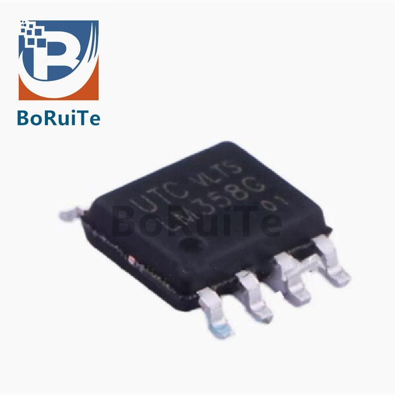 台湾进口UTC LM358G 贴片 SOP-8 LM358L 双运算放大器IC(10个)