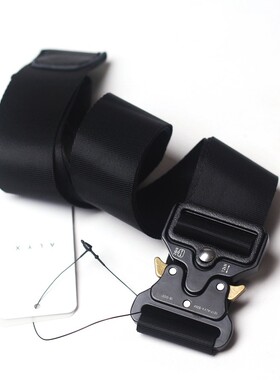 现货原创 1017 ALYX腰带 男女情侣 9SM战术机能金属锁扣帆布皮带