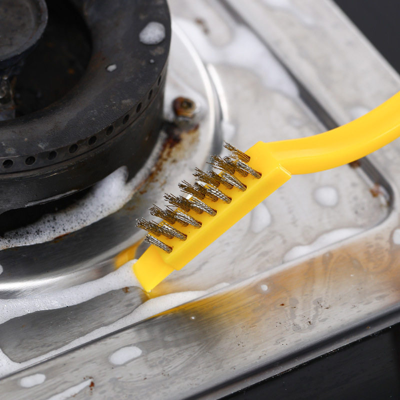 煤气灶台长柄清洁刷厨房多功能清洁工具铜丝灶台油烟机油污清理刷,家庭/个人清洁工具,钢丝球/钢丝刷,淘宝优惠券,粉丝福利购,淘宝优惠卷