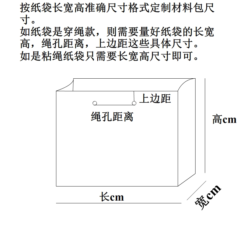 大货批发材料包定制纸袋改造TPU