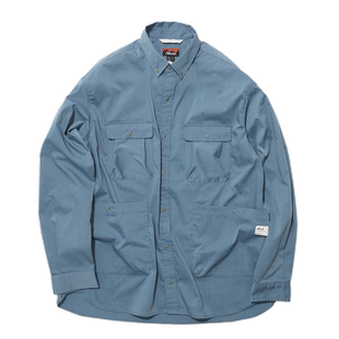 NANGA户外露营阻燃面料长袖衬衫多袋HINOC RIPSTOP CAMP SHIRTS