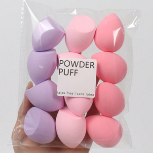 12个中号美妆蛋水滴超软化妆球气垫粉扑专用干湿两用化妆棉彩妆蛋