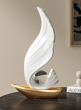 一帆风顺帆船摆件轻奢高档客厅电视柜玄关装饰风生水起办公室桌面