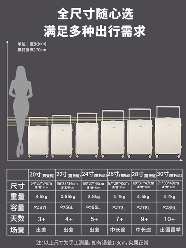 Универсальный вместительный и большой чемодан
