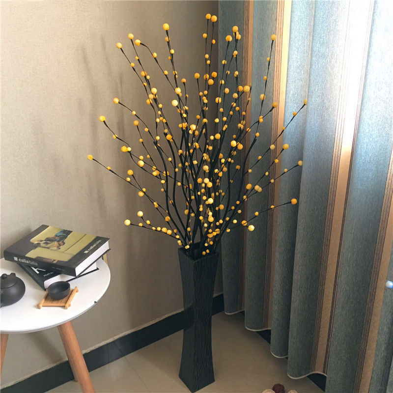 叶脉花仿真花客厅摆件满天星套装