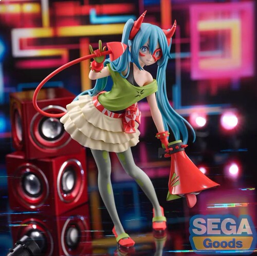 日版现货 SEGA 世嘉 歌姬计划 初音未来 应援小恶魔 景品手办正版