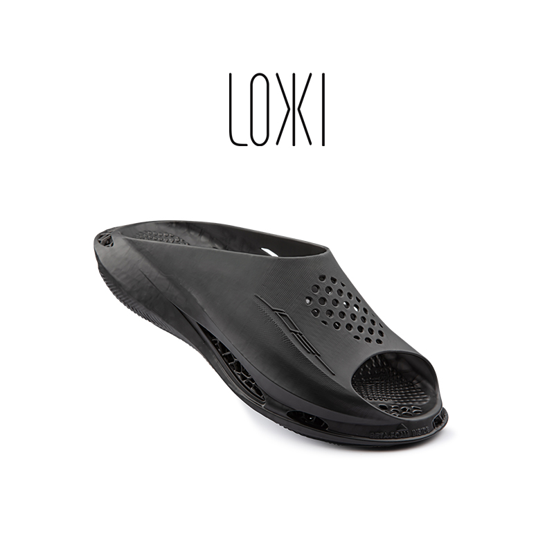 LOXKI夏季3D打印潮流拖鞋