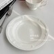 法式 安木良品 外贸出口 复古轻奢ins浮雕花边陶瓷点心碗餐菜盘子